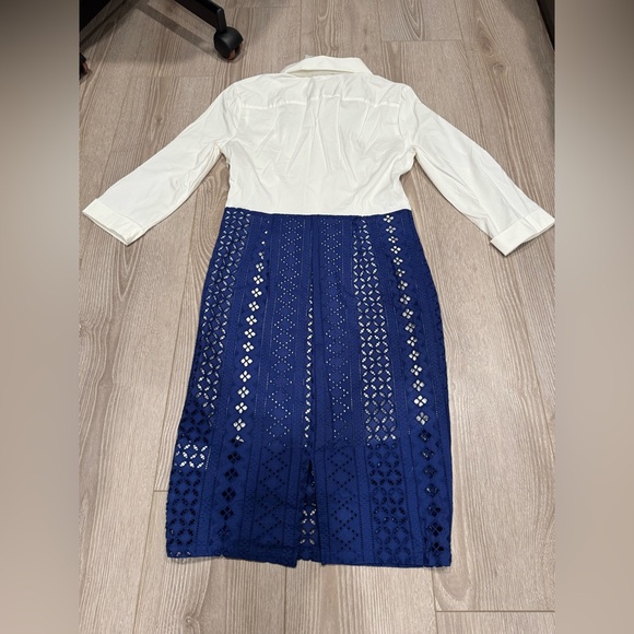 Venus Skirted Lace Dress with Button-Down Top - Picture 5 of 6